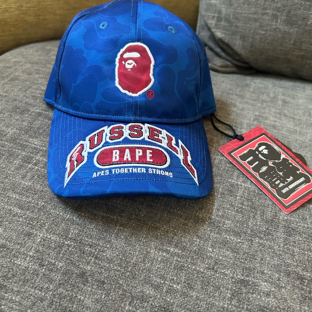 BAPE x Russell Blue Cap
